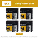 MIYA HIMI Jelly Pigment Single 30ml Gouache Pigment 56 Colors Beginners Try Supplement Replacement Training Art Gouache Pigment