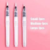 3/7pcs Watercolor Brush Set Soft Water Coloring Pen Paint Brushes For Beginner Art Drawing  Painting