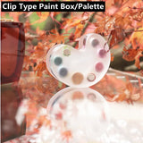 AOOKMIYA Creative Mini Pigment Palette Acrylic Hand Account Watercolor Book Clip Colorable Binder Paint Box Travel Painting Supplies