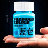 AOOKMIYA 58g/bottle Luminous Acrylic Paint Luminous Waterproof Handmade DIY Bottles Clothes Shoes Fabric Paint Painting Supplies