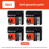 MIYA HIMI Jelly Pigment Single 30ml Gouache Pigment 56 Colors Beginners Try Supplement Replacement Training Art Gouache Pigment