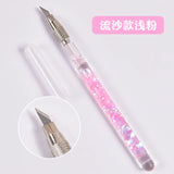 Cute Bubble Bead Pen Small Pointed Pen Knife Student Handwriting Stickers Cut Quicksand Oil Painting Spatula Art Carving Knife