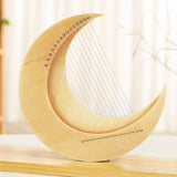 AOOKMIYA 8 11 15 Strings Lyre Harp Creative Moon Lyre Stringed Instruments Portable Beginner harps professional Musical Instrument Gifts AOOKMIYA.COM