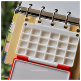 AOOKMIYA Empty Watercolor Palette Set Creative Loose Leaf Portable Watercolor Paint Box Art Student Travel Sketch Painting Supplies