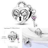 2025 Hot Sale Charms Bead 925 Sterling Silver Pink Butterfly Luminous Firefly Dangle Fit Bangle Bracelet Necklace DIY Jewelry