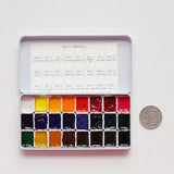 AOOKMIYA MIJELLO watercolor paints gold  colors artist 12/24/36/125color gold pure pingment set 0.5/1/2ml  With color card  art supplies AOOKMIYA.COM
