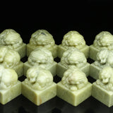 Hand Carving Practice Seal Stone DIY Name Stamp Seal Stamps Exquisite Qingtian Stone Painting Calligraphy Seal 3*3*4cm DIY Stamp