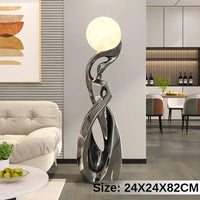 AOOKMIYA ART+ Creative Gifts Aesthetic Miniature Luxury Art Figurines Creative Miniatures with Night Light Modern Sofa Beside Home Decoration Funny Gifts