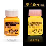 AOOKMIYA 58g/bottle Luminous Acrylic Paint Luminous Waterproof Handmade DIY Bottles Clothes Shoes Fabric Paint Painting Supplies