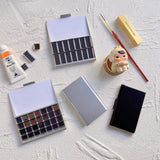 AOOKMIYA TN Travel Watercolor Box Portable Packaging Acuarela Palette Magnetic Grid Combination Color Palette Beginner Painting Supplies