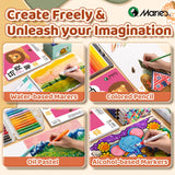 AOOKMIYA Marie's 30 Sheets Marker Paper Pad 16K/A4/8K Bleedproof for Alcohol Markers,32 lb/120 gsm Drawing Sketchbook for Adults, Student