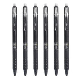 0.5mm Retractable Erasable Gel Pens Set with Refills Black Blue Gel Ink Built-in Eraser Office Supplies Exam Stationery Kit