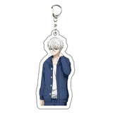 AOOKMIYA ART+ Creative Gifts Blue Lock Isagi Yoichi Acrylic Anime Keychain Bag Charms Pendant Jewelry Cute Creative Key Ring Friends Gift Figure Cartoon
