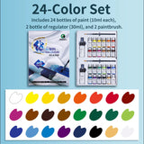 AOOKMIYA Marie's 12/18/24/36 Colors Waterproof Fabric Paint Set for Clothes Permanent for T-shirts,Shoes,Jeans,Canvas,DIY Projects