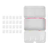Watercolor Paint Mini Empty Tin Metal Portable Palette Watercolor Paint Box Plastic Travel Pans Durable Art Supplies