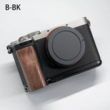 Hot Wood Hand Grip Holder Quick Release Plate L Bracket Base for Sony A7Cii A7CR A7C2 Aluminum Alloy Baseplate High quality