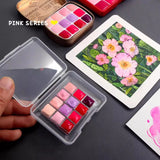 AOOKMIYA Red/pink 12-color Watercolor Paint Repackaging Package 0.5/1/2ML Mini Travel Portable Watercolor Box Painting Supplies