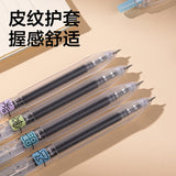 Deli 4pcs 0.5mm Black Ink Quick-drying Gel Pen School Supplies Office Supplies Signing Pen Stationery Office Pen Exam Pen