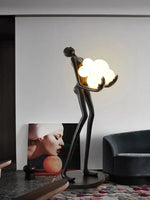 AOOKMIYA ART+ Creative Gifts Modern Humanoid Art Sculpture Creative Floor Lamp Home Exhibition Hall Hotel FRP Large Decorative Figure Ornaments