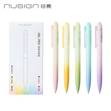 Deli 5pcs 0.5mm Fragrant Black Ink Quick-drying Cute Gel Pen Stationery Gift Office&School Supplies Kawaii Scented Pens