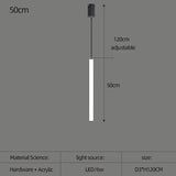 Italian design bedroom headboard LED floor lamp acrylic long line lamp modern black hotel living room decorative LED floor lamp