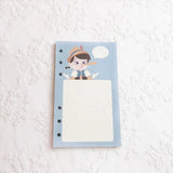 A6 Notebook Inside page 6 Ring Journal Spiral Replacement Journal Cute Note Book Weekly Grid Blank Diary Paper free shipping