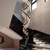 Modern home decoration crystal chandelier, stair Pendant lamp, living room Pendant lights, interior lighting