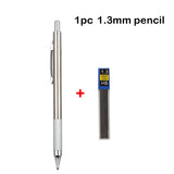 Mechanical Pencil Set 0.3 0.5 0.7 0.9 1.3 2.0mm Full Metal Art Drawing Painting Automatic Pencil with Leads Office School Supply