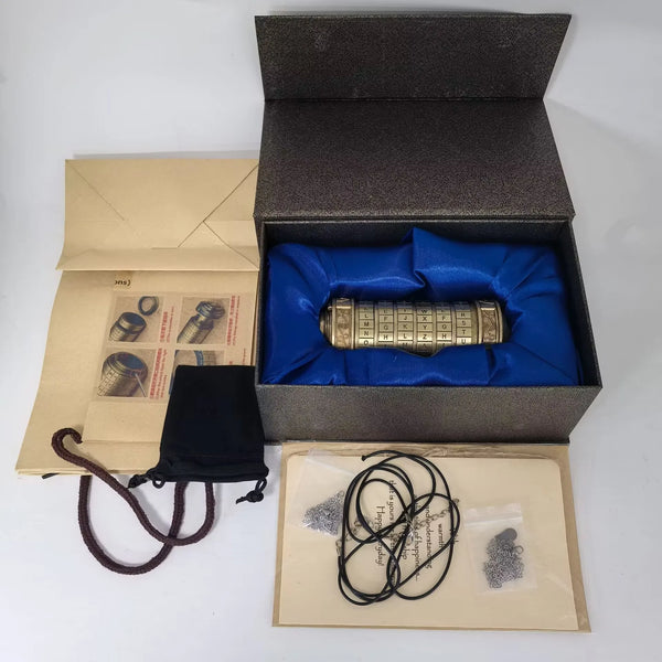 AOOKMIYA ART+ Creative Gifts Toys Metal Combination Lock Of Da Vinci With Creative Gift Box Wedding Gifts Valentine's Day Gift Letter Password Escape
