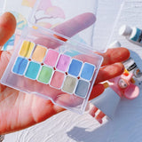 AOOKMIYA Schmincke 12-color Macaron Candy College-level Opaque Watercolor Paint Sub-package 1ML/2ML Portable Painting Art Supplies