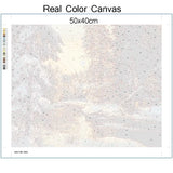 AOOKMIYA 218-378 Painting By Number Winter Landscape Home Decor For Unique Gift
