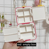 AOOKMIYA 24/48 Grid Portable Watercolor Paint Box Foldable Painting Palette Mini Watercolor Packing Moisturizer Box Travel Art Supplies