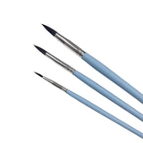 AOOKMIYA 3pcs Painting Brush Set Professional Nylon Hook Pen Paint Brush Art Student Special Gouache/watercolor Brush Art Supplies