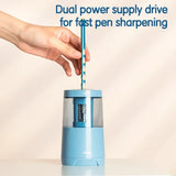 AOOKMIYA Deli Electric Pencil Sharpener Creative Automatic Pencil Sharpener Quick Sharpenning Office Stationery Study Supplies