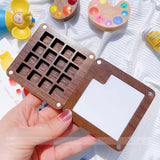 AOOKMIYA Empty Watercolor Palette Ins Wind Watercolor Travel Portable Mini Paint Box Color Matching Magnetic Wooden Box Painting Supplies