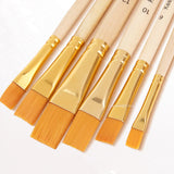 oil paintbrush Set of 6 hook pens Art acrylic brushes paintbrush brush brush set durable brush