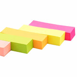 Mini Long Sticky Notes Cute Notes Bookmark Sticker Fluorescent Strip Students Use Creative Colored Bars   Memo Pad