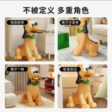 High-end Light Luxury Puppy Shape Side Table Cartoon Floor Ornaments Cute Table Animal Floor Large Ornaments