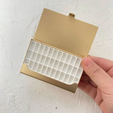 AOOKMIYA Portable Palette Ultra-thin Business Card Holder Watercolor Box 12/24/36 Grid Paint Tray Artist Travel Painting Supplies