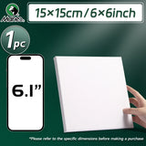 AOOKMIYA 1pc Marie's Stretched Canvas,Primed White Canvas with 6x6/8x8/9x12/12x12/12x16/16x20" and Round 12" for Oil,Acrylic,Tempera