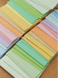 Yimole Design Colored Loose Leaf Inner Page Two Fold Replacement Core A8A7A6 Hand Ledger Student Notebook