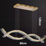 Modern home decoration salon lamps for living room smart crystal Pendant lights dining room indoor lighting