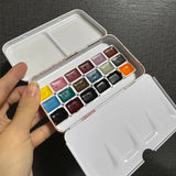 AOOKMIYA Japan KUSAKABE18-color Artist Mineral Precipitation Watercolor Pigment Repackaged 0.5/1/2ML Portable Watercolor Box Art Supplies