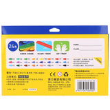Deli 72061/72062 Plastic Crayon Wax Crayon Color Painting Sticks Color Crayon Color Pencil 12-18 Colors Children Student Caryon