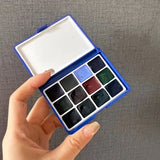 AOOKMIYA Canada ROCKWELL Mineral Acuarela Paint Magic Layered Sedimentary Color Watercolor 12 Colors 0.5/1/2ML Painting Art Supplies