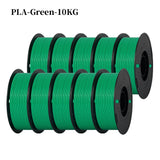 KINGROON 22LBS PETG or PLA filament 3D Printer Filament 10 Rolls 1KG 1.75MM Eco-Friendly Good Toughness Mix Color Free Shipping