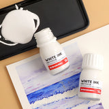 AOOKMIYA 30ML/bottle Watercolor Highlight White Ink Opaque Strong Coverage Painting Hair Dot Highlight Comic White Ink Art Supplies