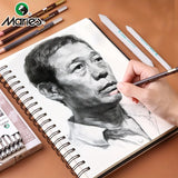 AOOKMIYA Marie's 12pcs Artist Pencils 12B/14B/16B,Black Graphite Core,Matte Pencil Set for Sketching,Drawing,Shading for Artists,Students