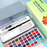 AOOKMIYA Ginflash 50/90colors Solid Pigment Watercolor Paints Set With Water Color Portable Brush Pen Professional Painting Art Supplies AOOKMIYA.COM