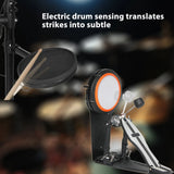 Electronic Drum Set HQC-10 With Real Kick Drum Pedal Convenient 5-drum, 4-cymbal all-silicone Electronic Drum Kit